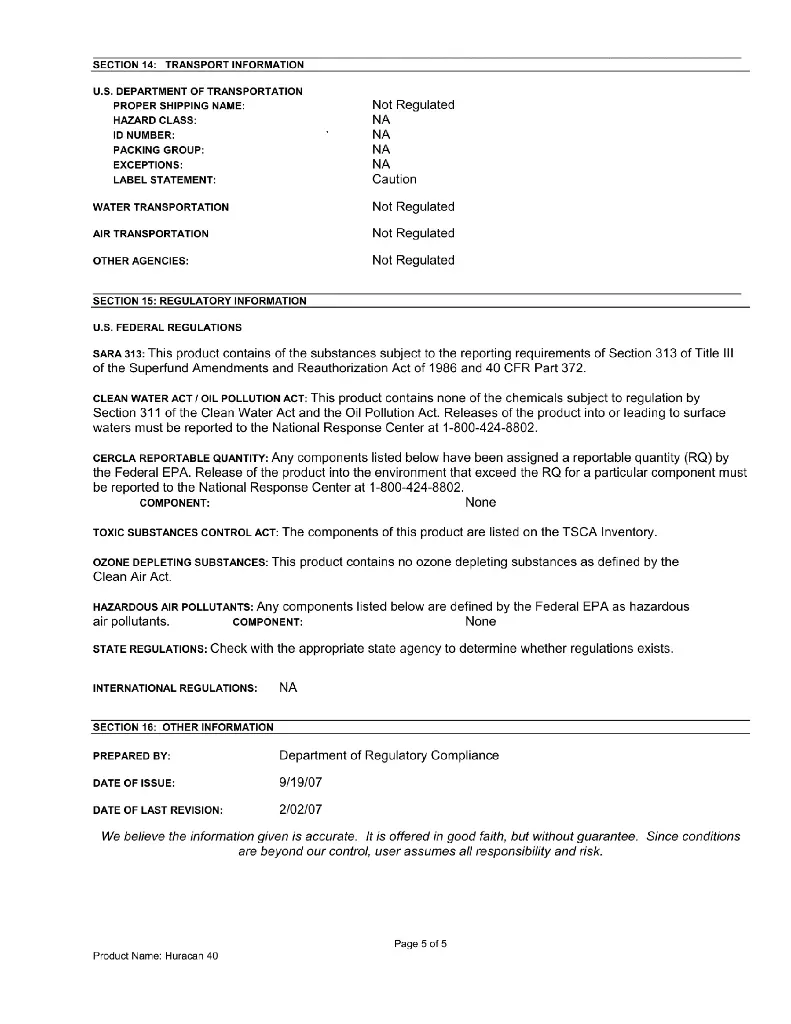 MATERIAL SAFETY DATA SHEET PAGE 1 OF X - 805312-5.webp