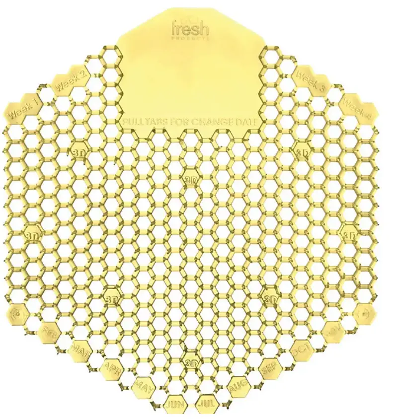 [3FRS3WDCT] Urinal Screen 3D Citrus 10/Box