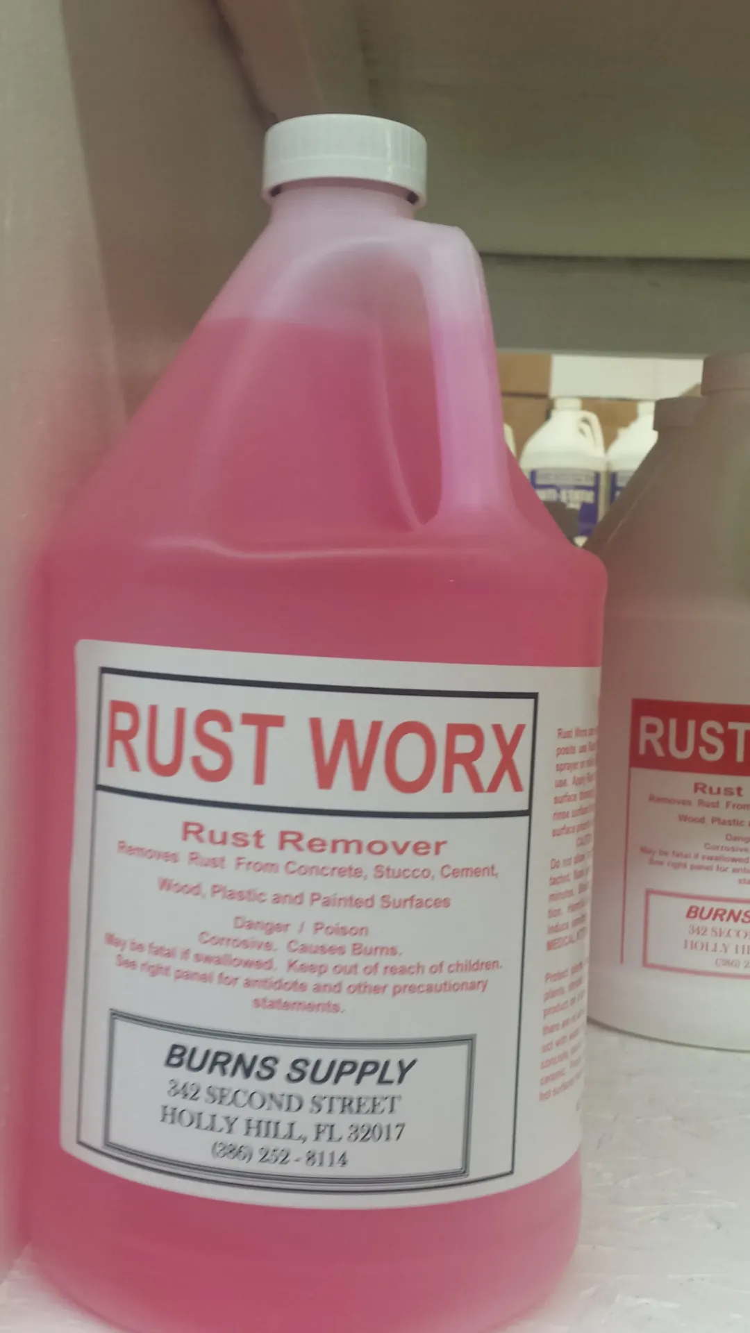 [1BUR155-4] Rust Worx Cleaner gal 4/cs