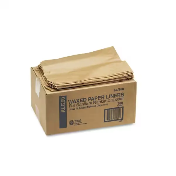 Liner Kraft Waxed Sanitary 500/case