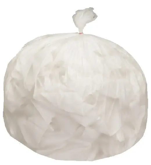 AbilityOne® 8105015171372, SKILCRAFT High Density Trash Can Liner, 15 gal, 6 mic, 24" x 33", Natural, 24/Box