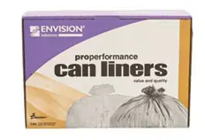 AbilityOne® 8105015574973, SKILCRAFT High Density Coreless Roll Can Liner, 45 gal, 16 mic, 40 x 48, Natural, 250/Box