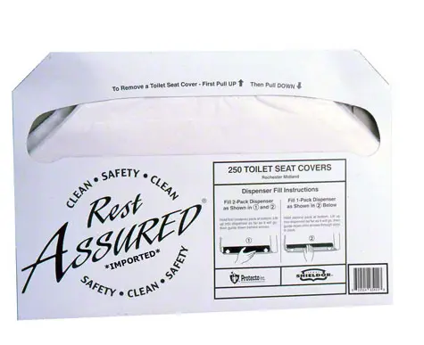 [3BWKK5000B] Seatcover 1/2 fold 250/Sleeve 20 Sleeves/cs