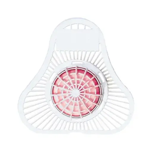 [3URNSCBLKCH] Urinal Screen W/Block Cherry 12/cs