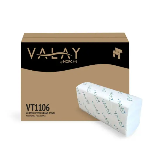 [2RJSVT1106] Towel Multifold Valay White 